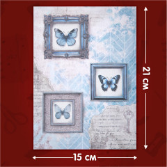 Бумага для скрапбукинга двусторонняя «В лазурных тонах» - Фото 3