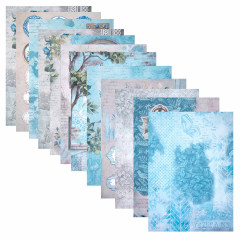Бумага для скрапбукинга двусторонняя «В лазурных тонах» - Фото 7