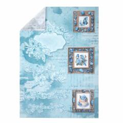 Бумага для скрапбукинга двусторонняя «В лазурных тонах» - Фото 13