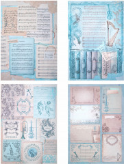 Бумага для скрапбукинга двусторонняя «Нотная гамма» - Фото 11