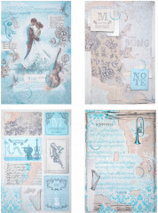 Бумага для скрапбукинга двусторонняя «Нотная гамма» - Фото 12