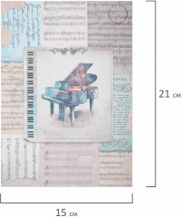 Бумага для скрапбукинга двусторонняя «Нотная гамма» - Фото 14