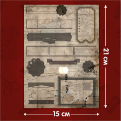 Бумага для скрапбукинга односторонняя «Старая бумага» - Фото 3