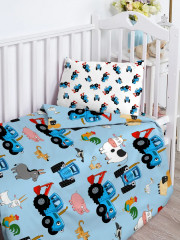 Комплект детского постельного белья «Синий трактор» - Фото 1