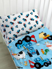 Комплект детского постельного белья «Синий трактор» - Фото 3