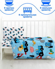 Комплект детского постельного белья «Синий трактор» - Фото 6