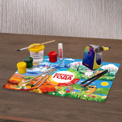 Настольное покрытие «Кот-энтузиаст изучает времена года» - Фото 2