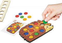 Сортер деревянный развивающий 4 в 1 «Волшебный сундучок» - Фото 15