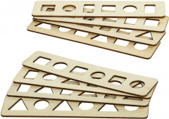 Сортер деревянный развивающий 4 в 1 «Волшебный сундучок» - Фото 21