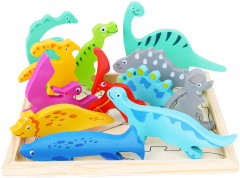 Пазл деревянный развивающий для детей «Динозавры» - Фото 9