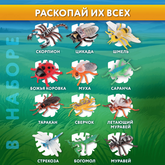 Набор для раскопок «Насекомые»