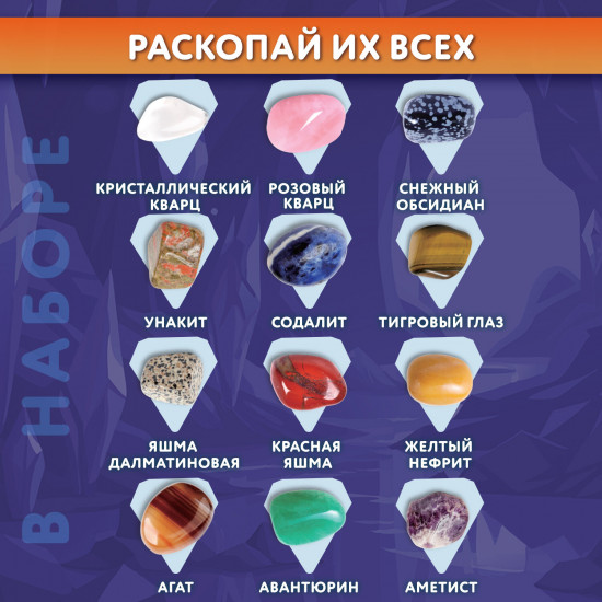 Набор для раскопок «Минералы»