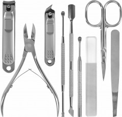 Набор для маникюра и педикюра в пенале премиальный «9 в 1» - Фото 8