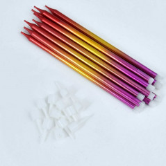 Набор свечей для торта с подставками «Градиент» - Фото 3