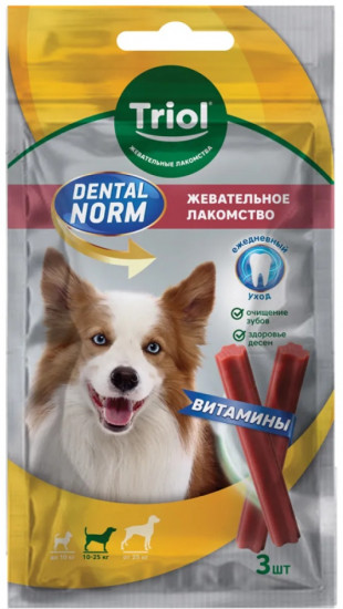Лакомство для собак «Dental Norm палочки с витаминами»