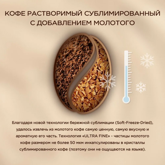 Кофе молотый в растворимом «Espresso»