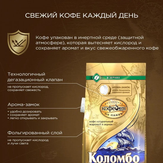 Кофе в зернах «Коломбо»