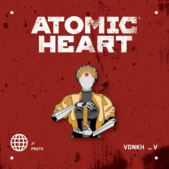 Мир игры Atomic Heart. Комплект из книги и 3 значков