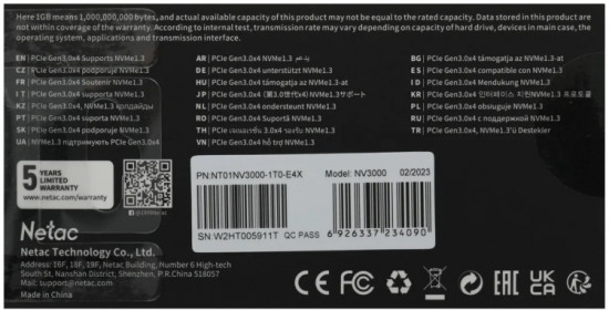 SSD накопитель NT01NV3000-1T0-E4X 