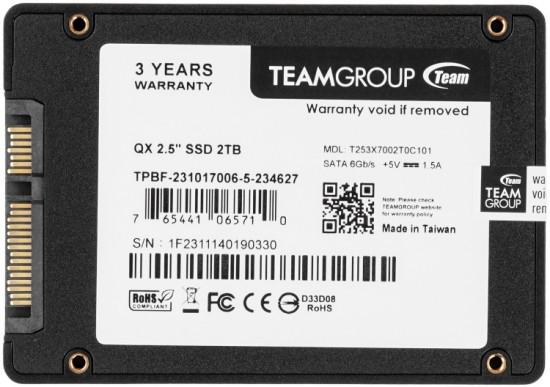 SSD накопитель T253X7002T0C101 