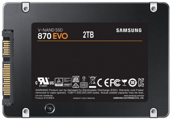 SSD накопитель EVO 870 MZ-77E2T0BW 