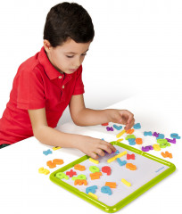 Доска для письма мелками и маркерами с магнитными буквами и цифрами - Фото 1