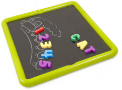 Доска для письма мелками и маркерами с магнитными буквами и цифрами - Фото 2