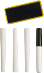 Доска для письма мелками и маркерами с магнитными буквами и цифрами - Фото 3