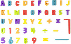 Доска для письма мелками и маркерами с магнитными буквами и цифрами - Фото 8