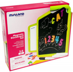 Доска для письма мелками и маркерами с магнитными буквами и цифрами - Фото 9