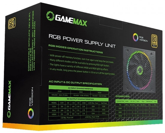 Блок питания RGB1050 PRO