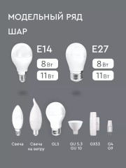 Набор ламп светодиодных LEDSphereE27 - Фото 3