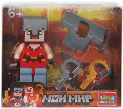 Конструктор-фигурка с аксессуарами «Мой мир» - Фото 3