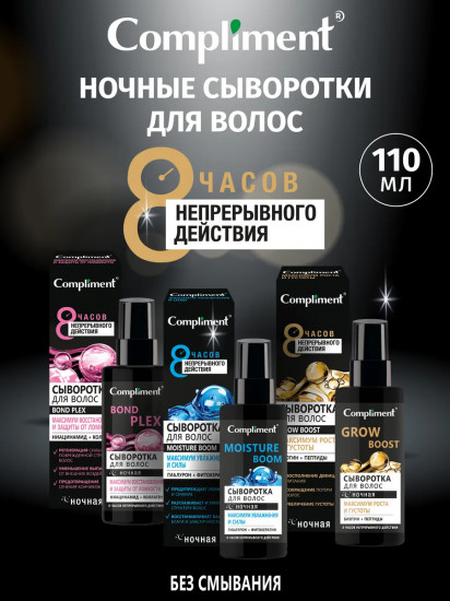 Сыворотка для волос ночная «Максимум восстановления и защиты от ломкости»