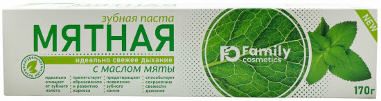 Зубная паста мятная
