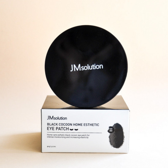 Патчи для глаз с протеинами шёлка и углём «Black Cocoon Home Esthetic Eye Patch»