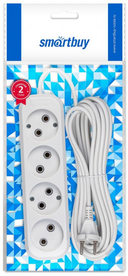 Удлинитель Smartbuy SBE-10-4-07-N
