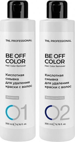 Набор кислотной смывки для удаления краски с волос «Be Off Color»