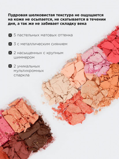 Палетка теней для век «Eyeshadow palette», оттенок Breaking Rose