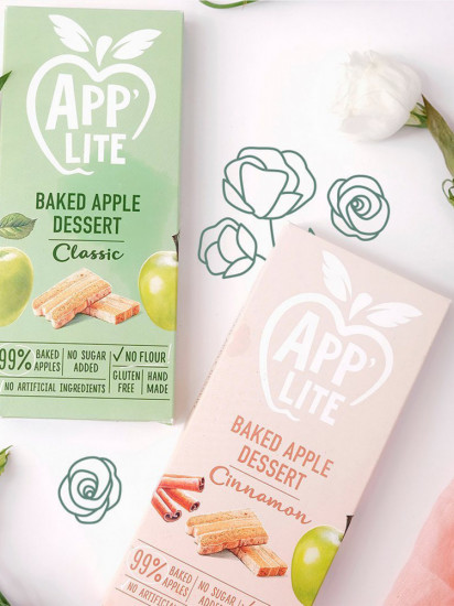 Пастила яблочная без сахара «Ягодный микс. Baked Apple Dessert Berry mix»