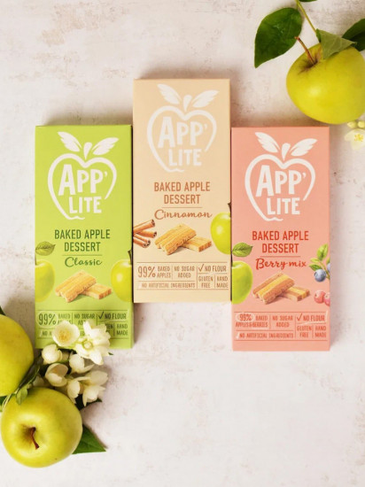 Пастила яблочная без сахара «Ягодный микс. Baked Apple Dessert Berry mix»