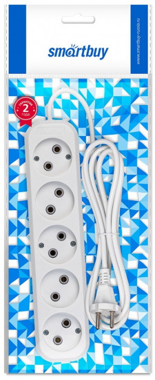 Удлинитель Smartbuy SBE-10-5-02-N