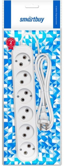 Удлинитель Smartbuy SBE-10-6-03-N
