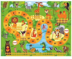 Игра настольная с раскрасками 4 в 1 «Весёлые ходилки» - Фото 9