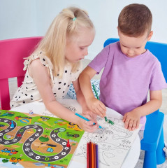 Игра настольная с раскрасками 4 в 1 «Весёлые ходилки» - Фото 7