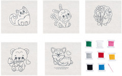 Набор для вышивки на холсте «Весёлая компания» - Фото 2