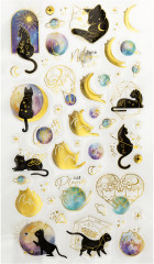 Наклейки гелевые многоразовые «Moon cat» - Фото 2