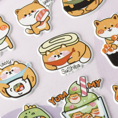 Наклейки объемные многоразовые «Shiba Inu» - Фото 1