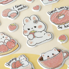 Наклейки объемные многоразовые с блёстками «Sweet mood» - Фото 1