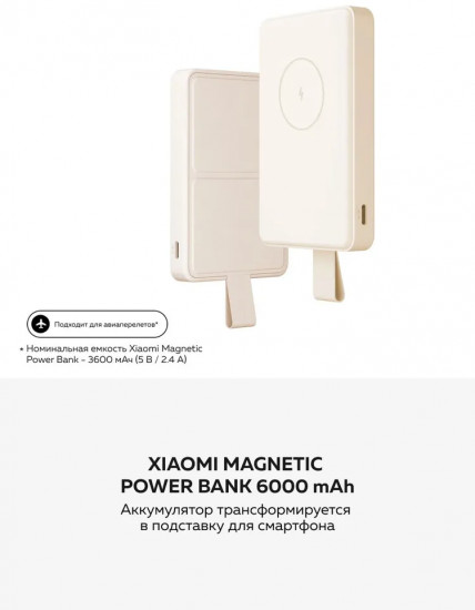 Аккумулятор внешний Xiaomi Magnetic Power Bank